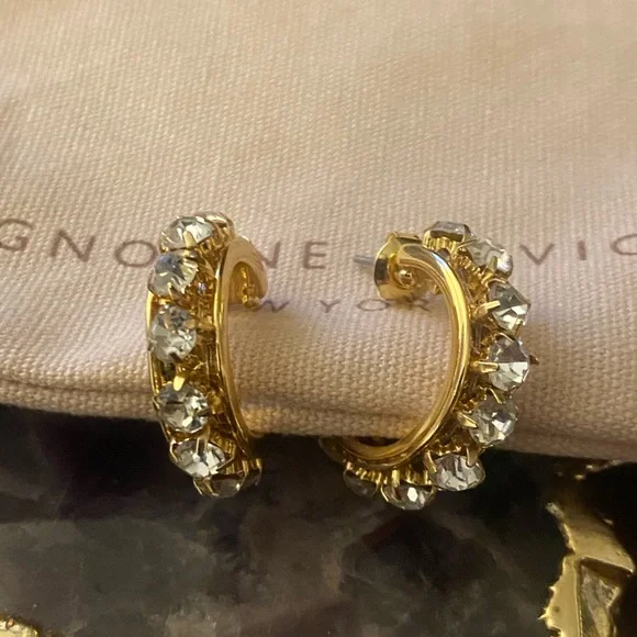 🌞✨Mignonne Gavigan Wynnie Crystal Hoops!✨🌞 - Picture 2 of 6